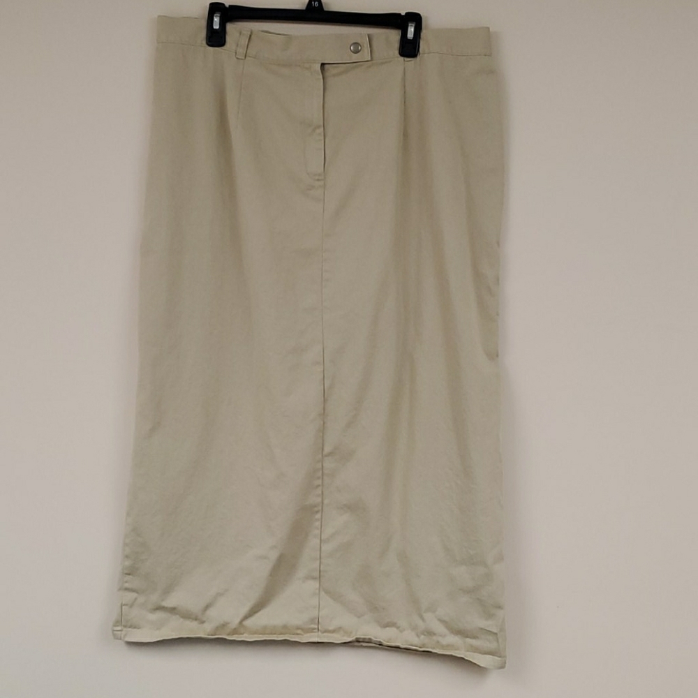 Tan Skirt, Long, Size 1X